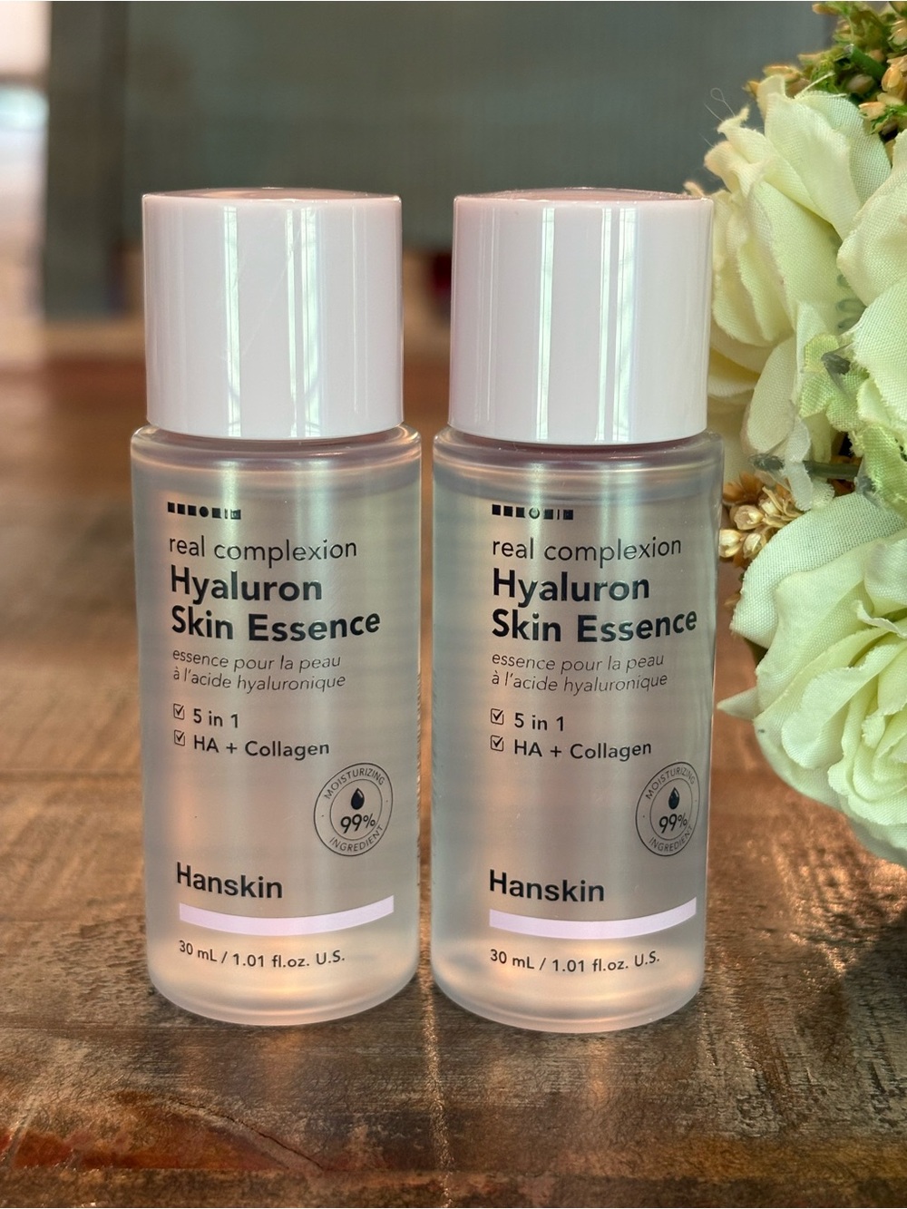 New HANSKIN Real Complexion HYALURON SKIN ESSENCE Minis DUO!